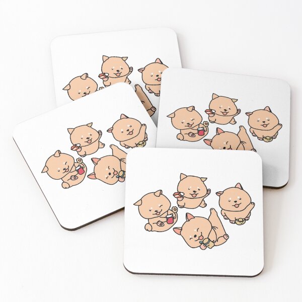 Item preview, Set of active Shiba Inu designed and sold by Bella510.