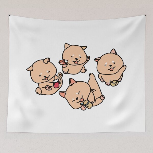 Item preview, Set of active Shiba Inu designed and sold by Bella510.