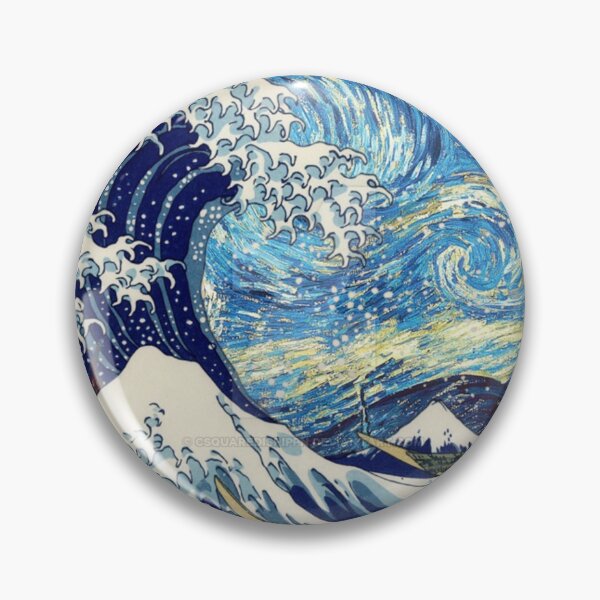 Item preview, wave of kanagawa x van gogh x islandof death designed and sold by ProfMeru.