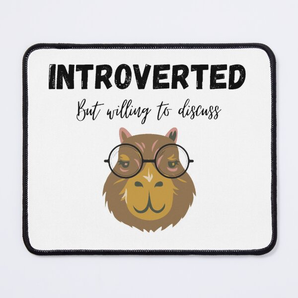 Item preview, Introverted but willing to discuss capybaras t-shirt Unisex.  designed and sold by Sloyar.