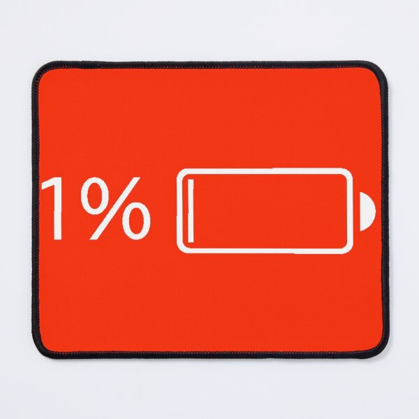 Item preview, Battery 1 % (red) designed and sold by Bob4rt.