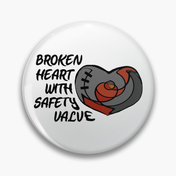 Item preview, Broken Heart with Safety Valve designed and sold by emhoteb.