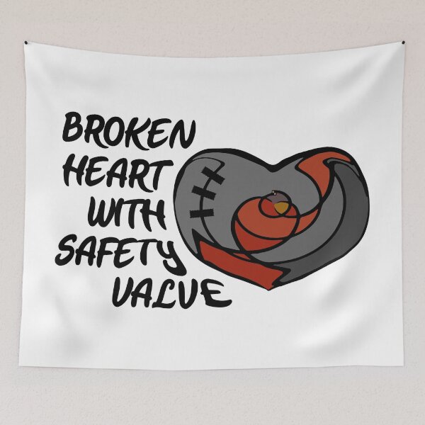 Item preview, Broken Heart with Safety Valve designed and sold by emhoteb.