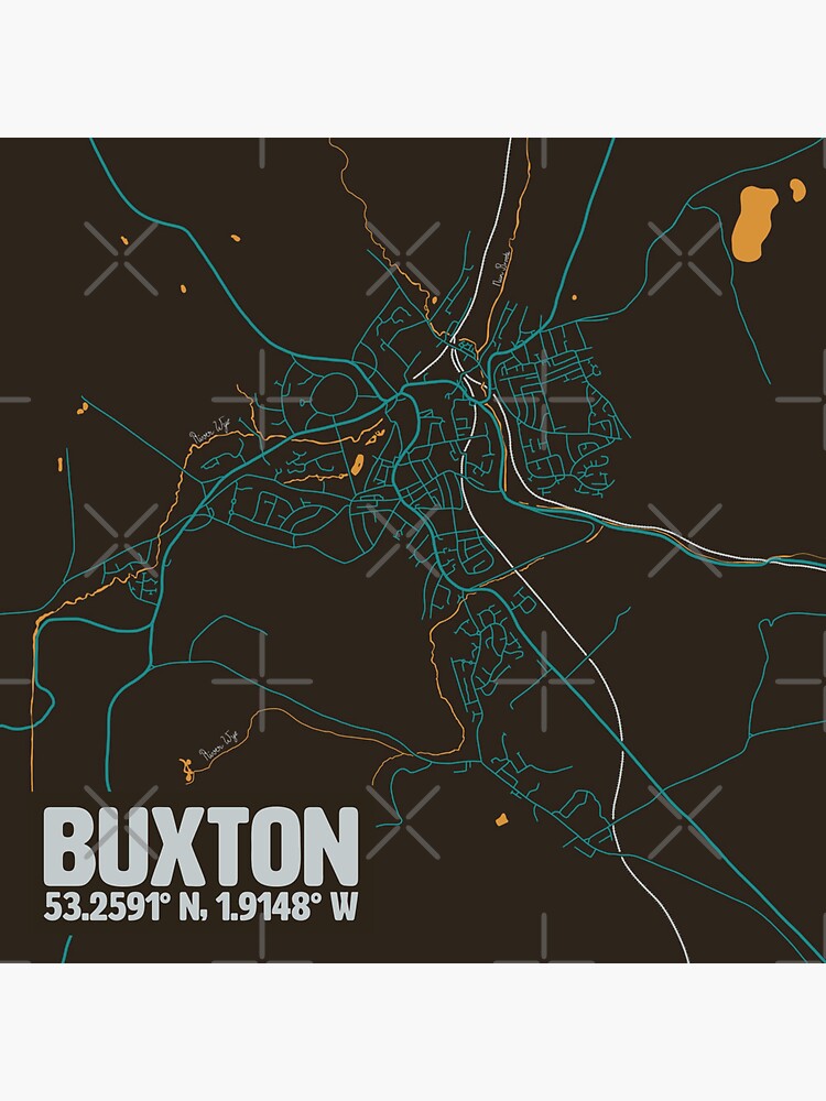 "BUXTON MAP" Sticker for Sale by axelle1410 Redbubble