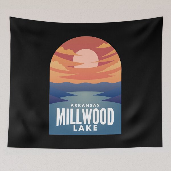 Item preview, Millwood Lake AR Retro Sunset designed and sold by HalpinDesign.