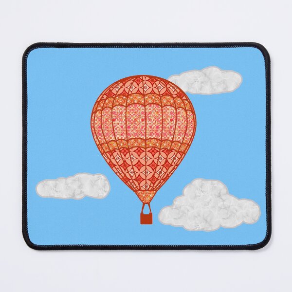 Item preview, Hot Air Balloon, Coral Orange Against Blue Sky designed and sold by Marymarice.