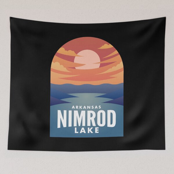Item preview, Nimrod Lake AR Retro Sunset designed and sold by HalpinDesign.
