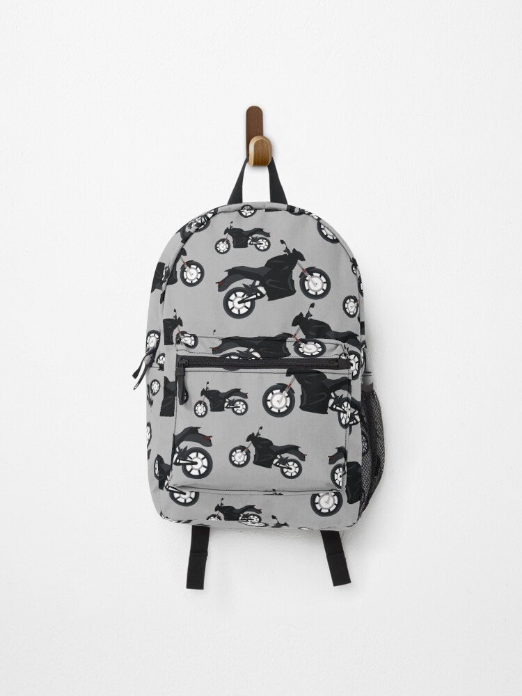 Thumbnail 1 of 3, Backpack, Motorcycle Pattern designed and sold by idovedesign.