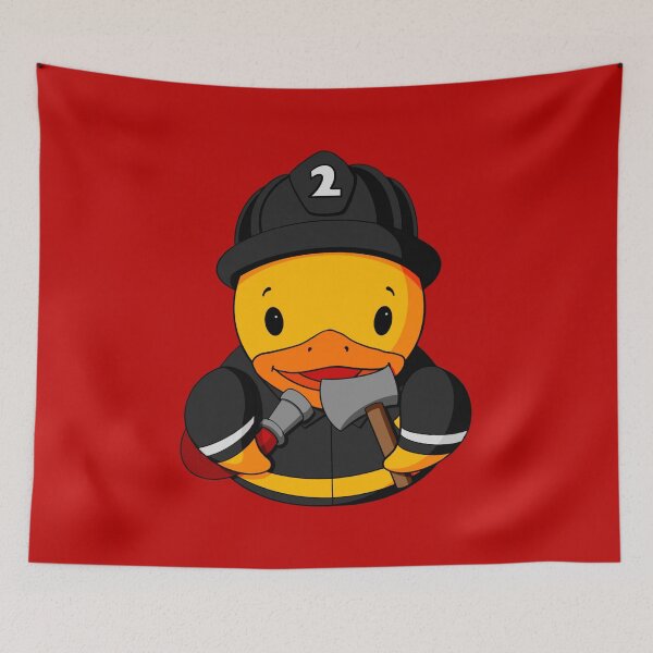 Item preview, Fireman Rubber Duck designed and sold by Alisha Ober Designs.
