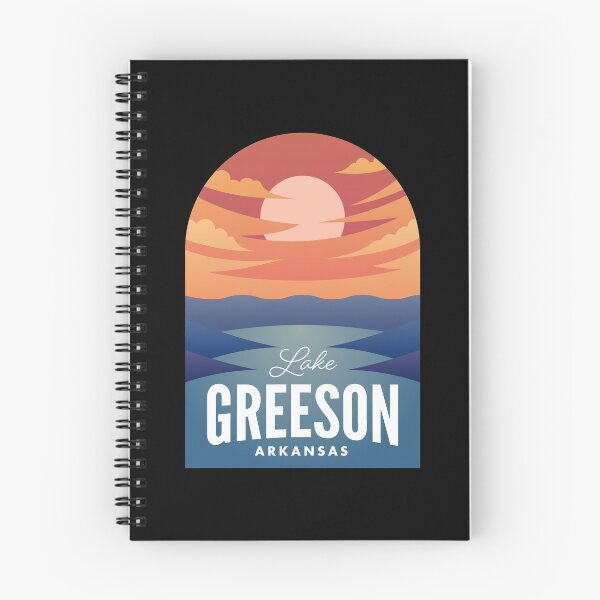 Item preview, Lake Greeson AR Retro Sunset designed and sold by HalpinDesign.