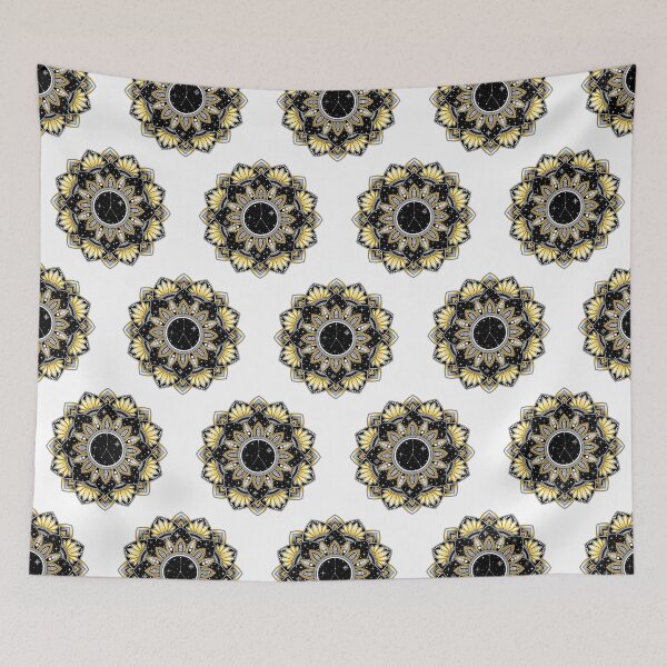 Item preview, Cancer zodiac sign - Yellow lotus mandala art designed and sold by LorenaElenaArt.