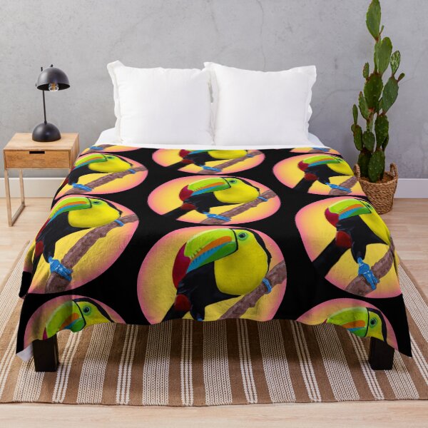 Item preview, colorful toucan bird hand painted designed and sold by meh4u2.