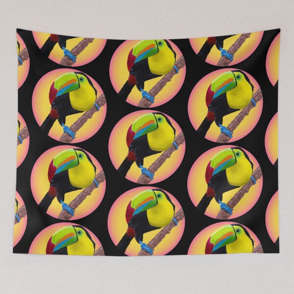 Item preview, colorful toucan bird hand painted  designed and sold by meh4u2.