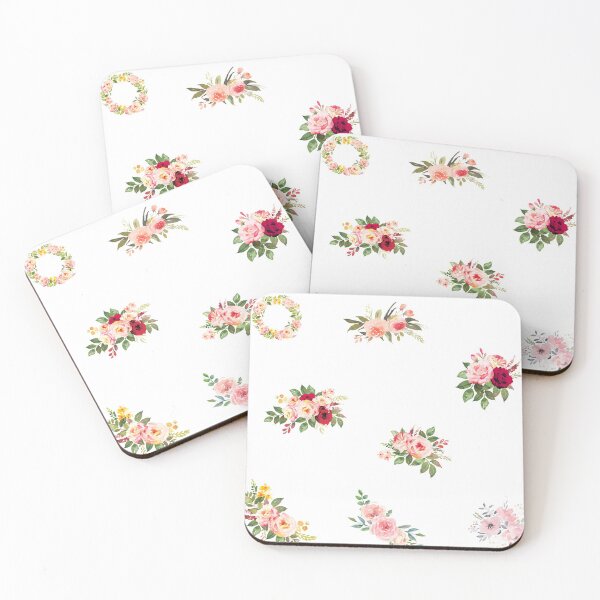Item preview, Vintage Mixed Watercolor Pink and Red Roses designed and sold by silviaol.