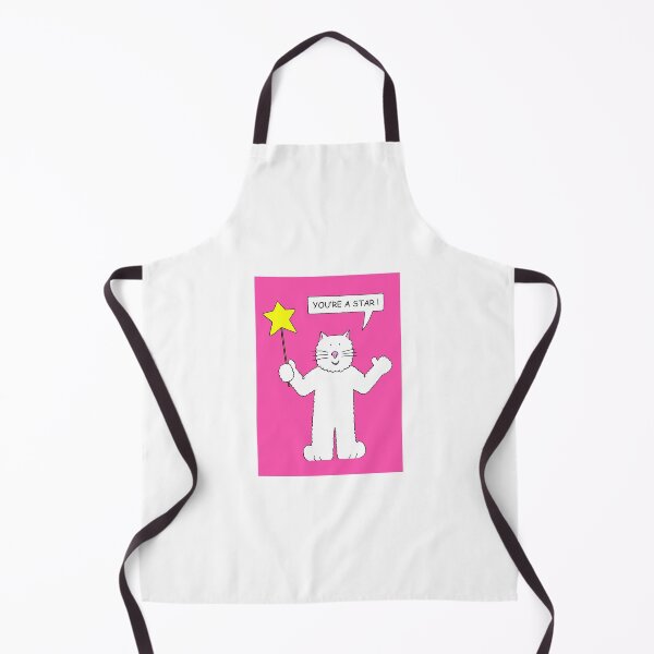 Item preview, You're a Star Cartoon Talking Cat Waving a Wand designed and sold by KateTaylor.