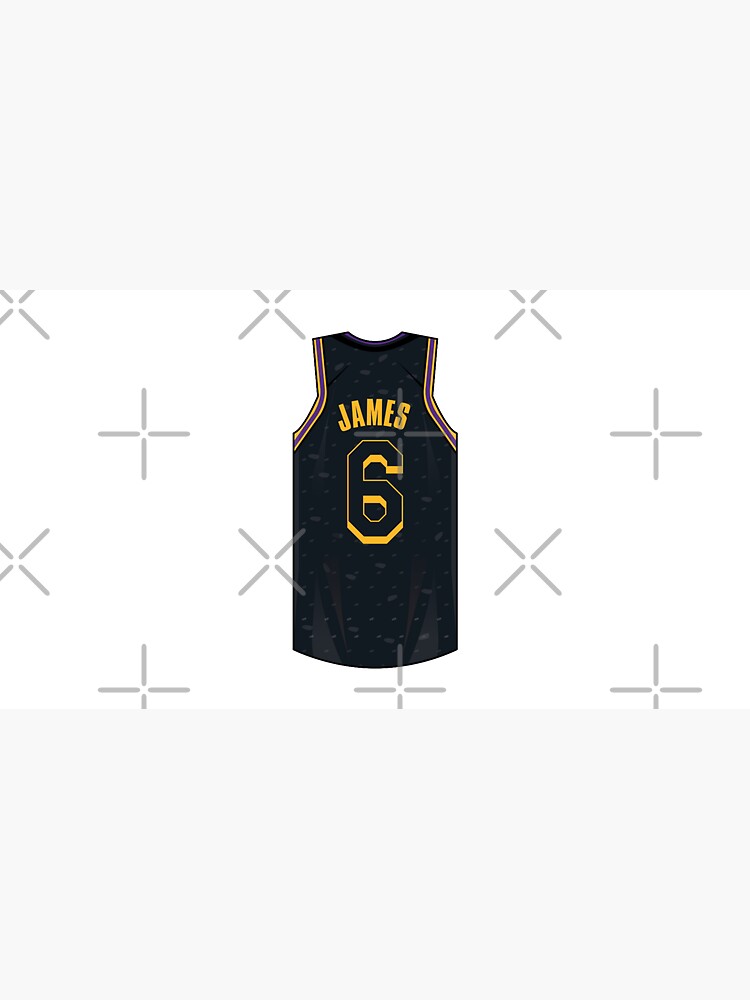 Lebron James Jersey Sticker for Sale by WalkDesigns