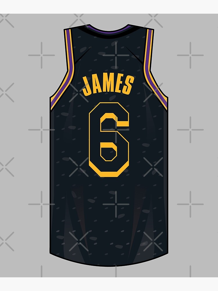 Lebron James Jersey Art Board Print for Sale by WalkDesigns