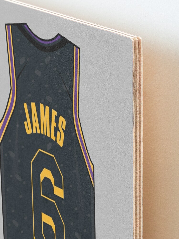 Lebron James Jersey Sticker for Sale by WalkDesigns