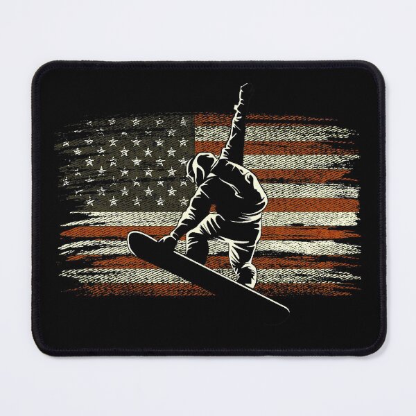 Item preview, Snowboarding American Flag For Snowboarder Skiing Snowboard designed and sold by tincho86tb.