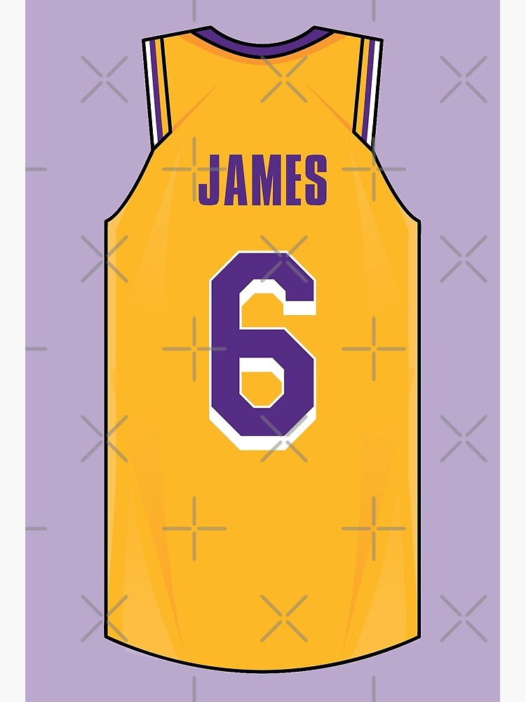 Nike Lebron James retailer Jersey #6 LA Lakers Size Extra Small NWT