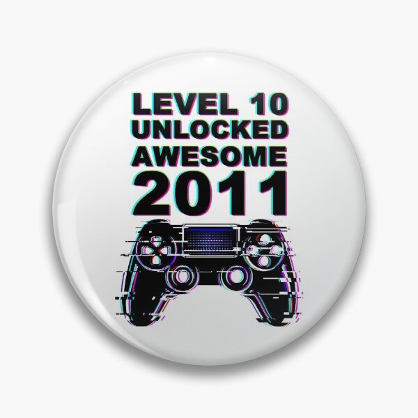 Item preview, Level 10 Unlocked Awesome 2011 Video Game 10th Birthday Gift designed and sold by Jackmorial.