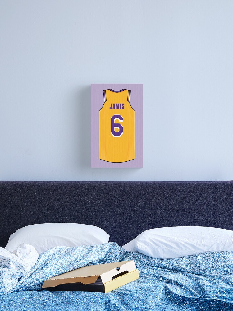 Lebron James Jersey Art Board Print for Sale by WalkDesigns