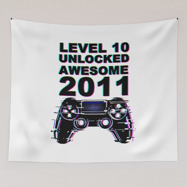 Item preview, Level 10 Unlocked Awesome 2011 Video Game 10th Birthday Gift designed and sold by Jackmorial.