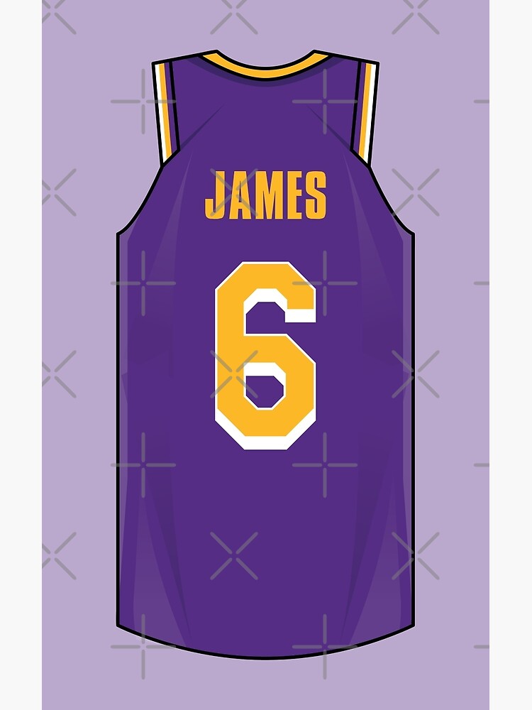 LeBron James Jersey Sticker for Sale by designsheaven