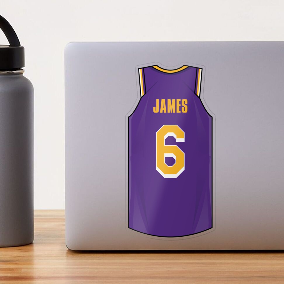 Lebron James Jersey Art Board Print for Sale by WalkDesigns