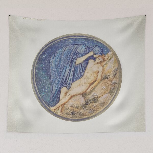 Item preview, Day And Night Sir Edward Burne Jones painting designed and sold by UsedToBeStatue.