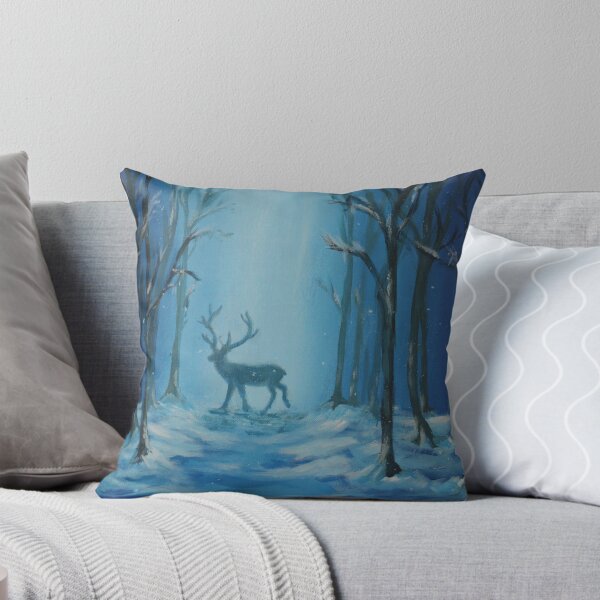 Item preview, Cold Winter Night Deer Silhouette designed and sold by theartofdeb.