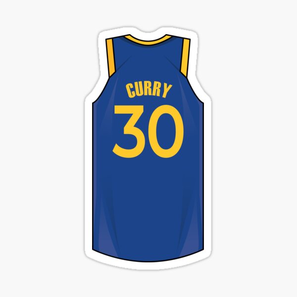 Stephen Curry #30 Golden State Warriors Jersey Sticker for Sale by Lumared