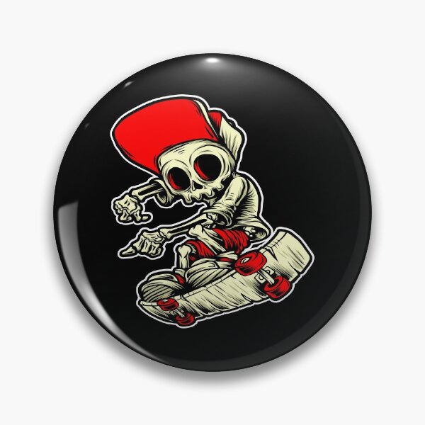Item preview, Skull Art  Digital Style Bone Skate Skull designed and sold by AEGMEDIA.