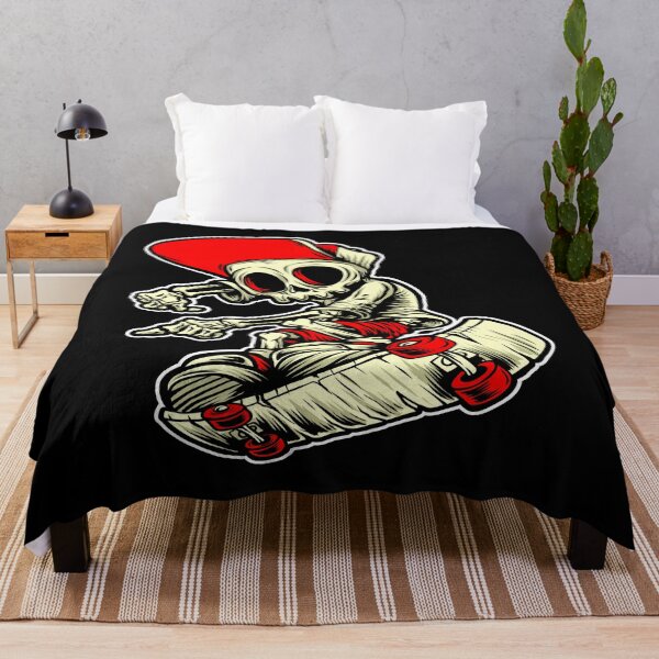 Item preview, Skull Art  Digital Style Bone Skate Skull designed and sold by AEGMEDIA.