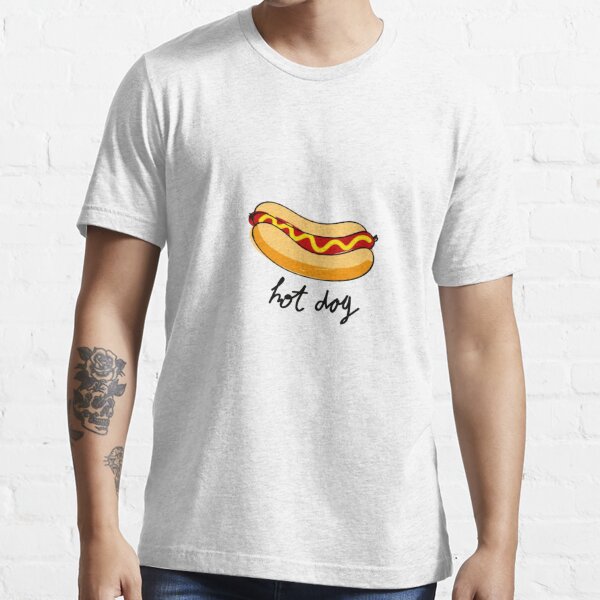 Hot Dog Emoji T-Shirt Ketchup Mustard Relish Sauerkraut-Teevkd