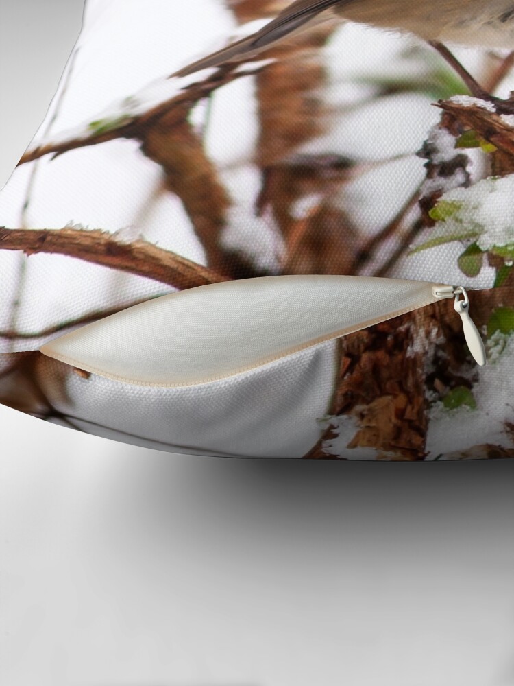 Thumbnail 2 of 4, Pillow, PORTRAIT: ROBIN ALONE designed and sold by Coigach.