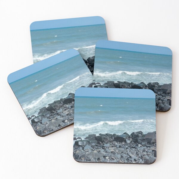 Item preview, BLUE BEACH WAVES - PONDICHERRY designed and sold by VINU-DESIGNS.