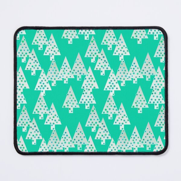 Item preview, Modern Flower Christmas Trees, Sea Foam Green designed and sold by Marymarice.
