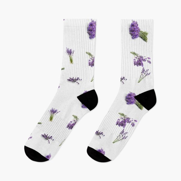 Item preview, Mixed Lavender Flowers Bunches. Cute Purple Lavender Floral Botanical Garden Print designed and sold by silviaol.
