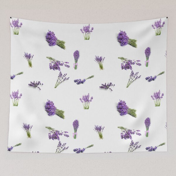 Item preview, Mixed Lavender Flowers Bunches. Cute Purple Lavender Floral Botanical Garden Print designed and sold by silviaol.