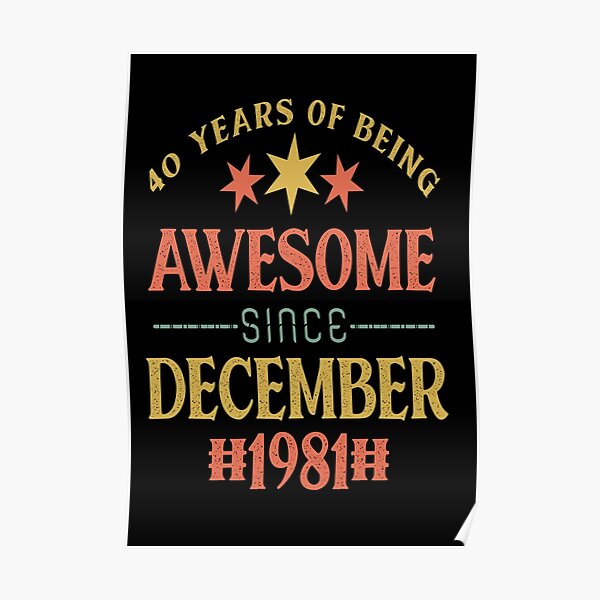 Posters Sur Le Theme 40 Joyeux Anniversaire Redbubble