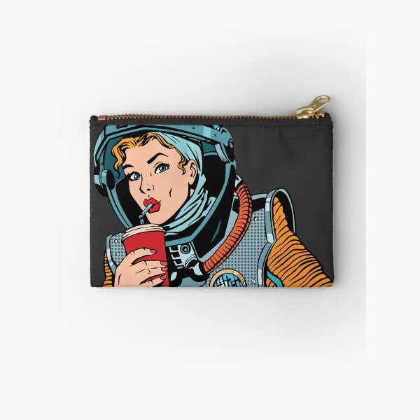 Item preview, Lady Astronaut Drinking Soda Vector Illustration designed and sold by ShopEasy9.