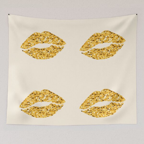 Item preview, Gold Lips Pop Art designed and sold by newburyboutique.