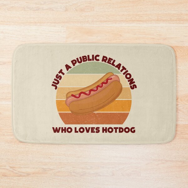 Item preview, Just a public relations who loves hotdog, dark text, funny hotdog lover public relations job title, manager , specialist , officer designed and sold by SGS-.