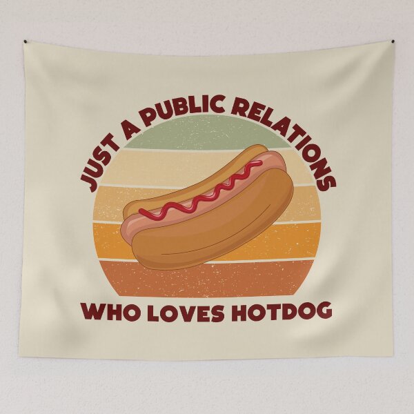 Item preview, Just a public relations who loves hotdog, dark text, funny hotdog lover public relations job title, manager , specialist , officer designed and sold by SGS-.
