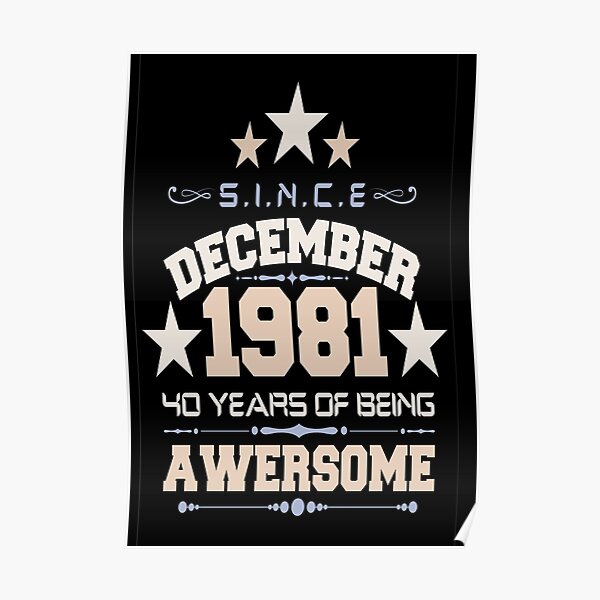 Posters Sur Le Theme 40 Joyeux Anniversaire Redbubble