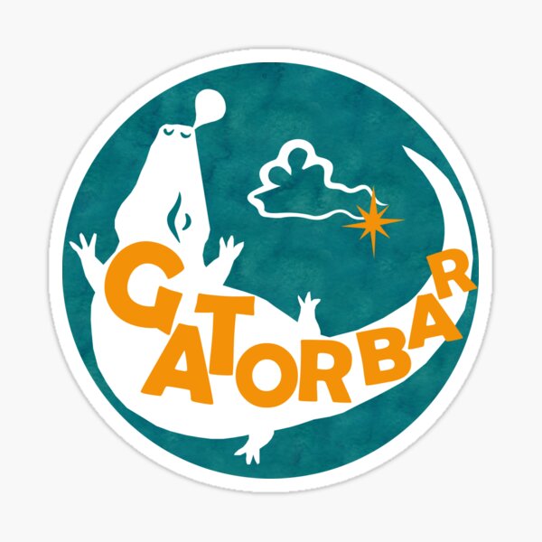Gator Bar Logo - Camp April 2020 Sticker