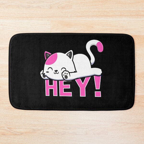 Item preview, Cute pink cat, Pink cat sayes hey designed and sold by Designer-amjed.