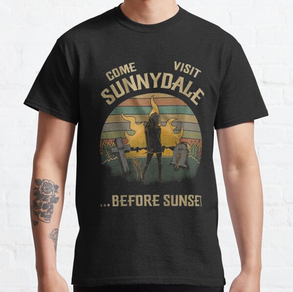 Venez visiter Sunnydale avant le coucher du soleil T-shirt classique
