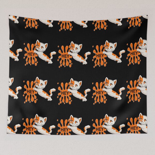 Item preview, Crazy cat, Orange cat sayes hey designed and sold by Designer-amjed.